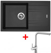 Sinks LINEA 780 N Metalblack+ELKA  